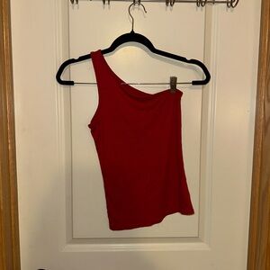 a new day One-Shoulder Red Tank Top